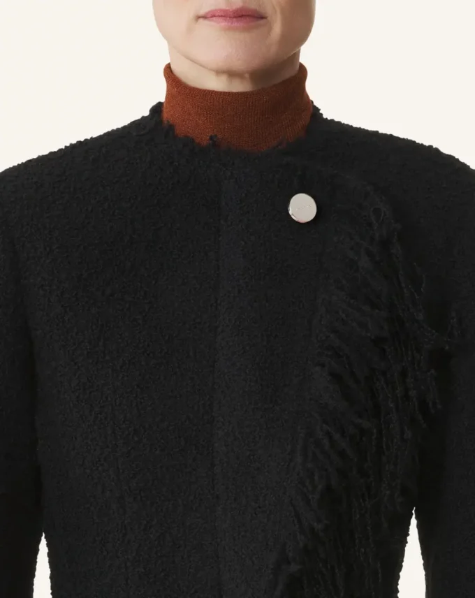 Asymmetrical Jacket in Bouclé Wool Asymmetrical Jacket in Bouclé Wool