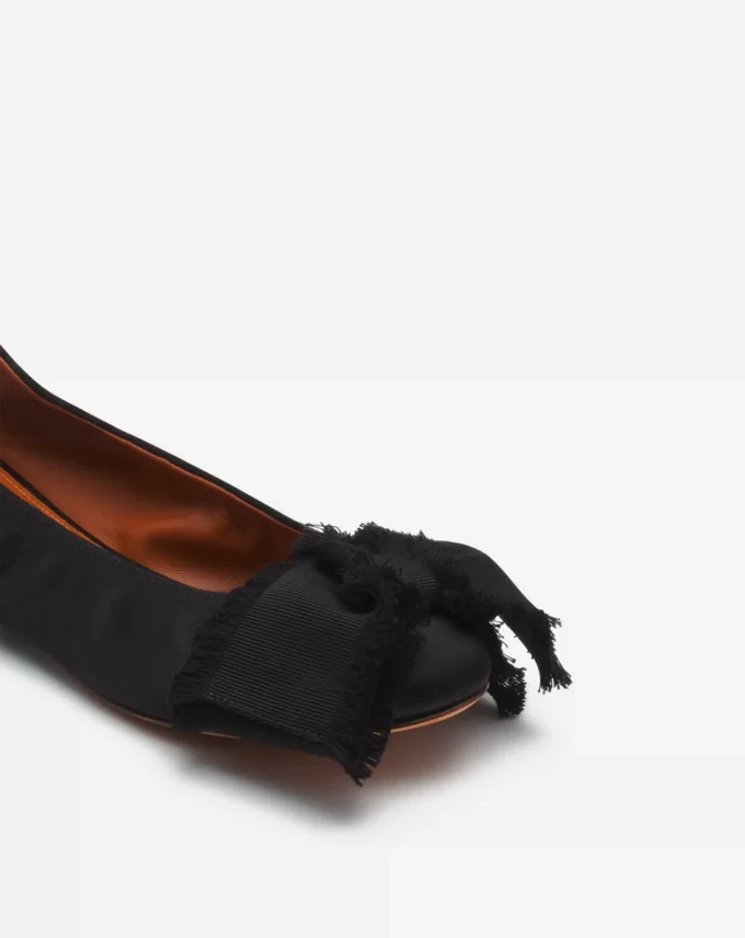Ballerina Flat with a Satin Bow Ballerina Flat with a Satin Bow