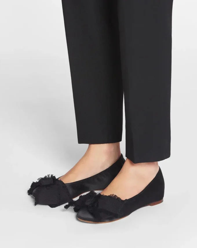 Ballerina Flat with a Satin Bow Ballerina Flat with a Satin Bow