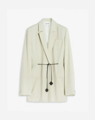 Belted Wool Blend Jacket Belted Wool Blend Jacket