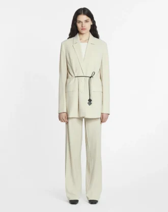 Belted Wool Blend Jacket Belted Wool Blend Jacket