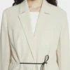 Belted Wool Blend Jacket