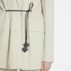 Belted Wool Blend Jacket