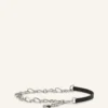 Catch by Lanvin Leather and Metal Chain Belt Catch by Lanvin Leather and Metal Chain Belt