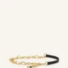 Catch by Lanvin Leather and Metal Chain Belt Catch by Lanvin Leather and Metal Chain Belt
