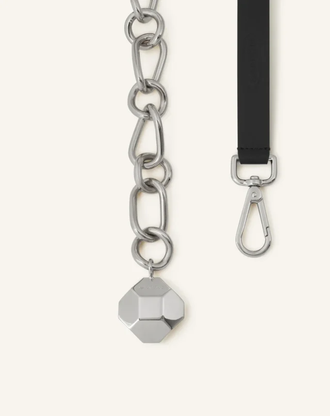 Catch by Lanvin Leather and Metal Chain Belt Catch by Lanvin Leather and Metal Chain Belt