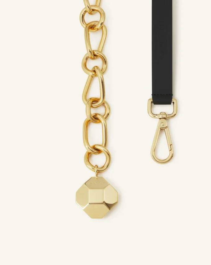 Catch by Lanvin Leather and Metal Chain Belt Catch by Lanvin Leather and Metal Chain Belt