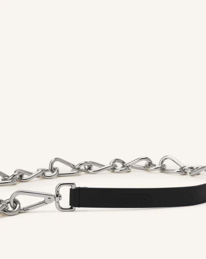 Catch by Lanvin Leather and Metal Chain Belt Catch by Lanvin Leather and Metal Chain Belt