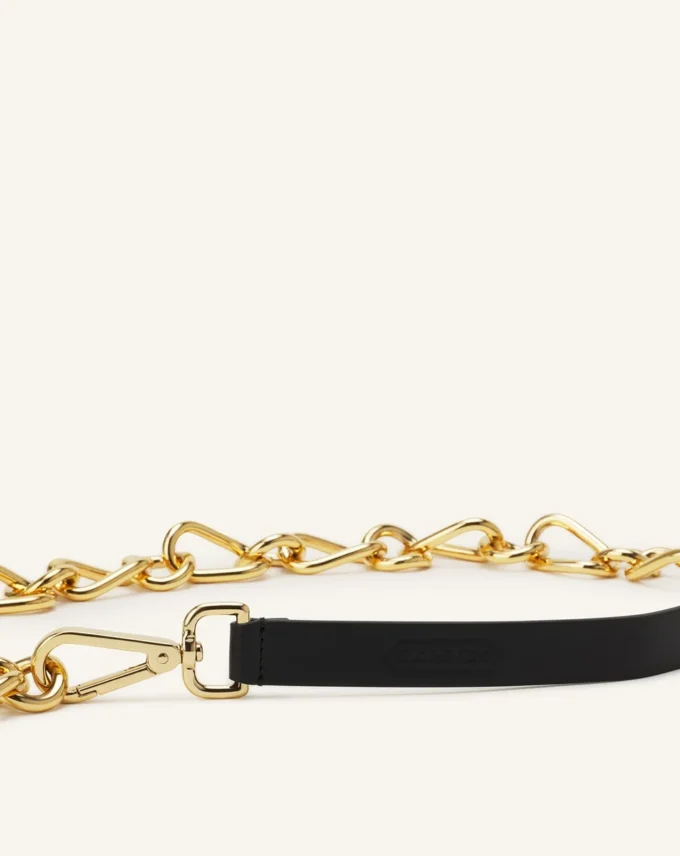 Catch by Lanvin Leather and Metal Chain Belt Catch by Lanvin Leather and Metal Chain Belt