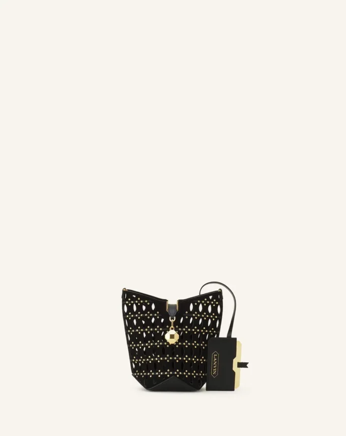 Catch Nano by Lanvin Bucket Bag in Suede Catch Nano by Lanvin Bucket Bag in Suede