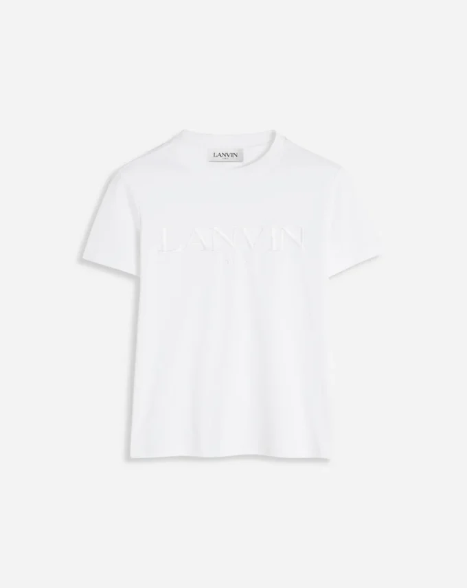 Classic Fit Lanvin Embroidered T-Shirt