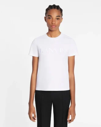 Classic Fit Lanvin Embroidered T-Shirt