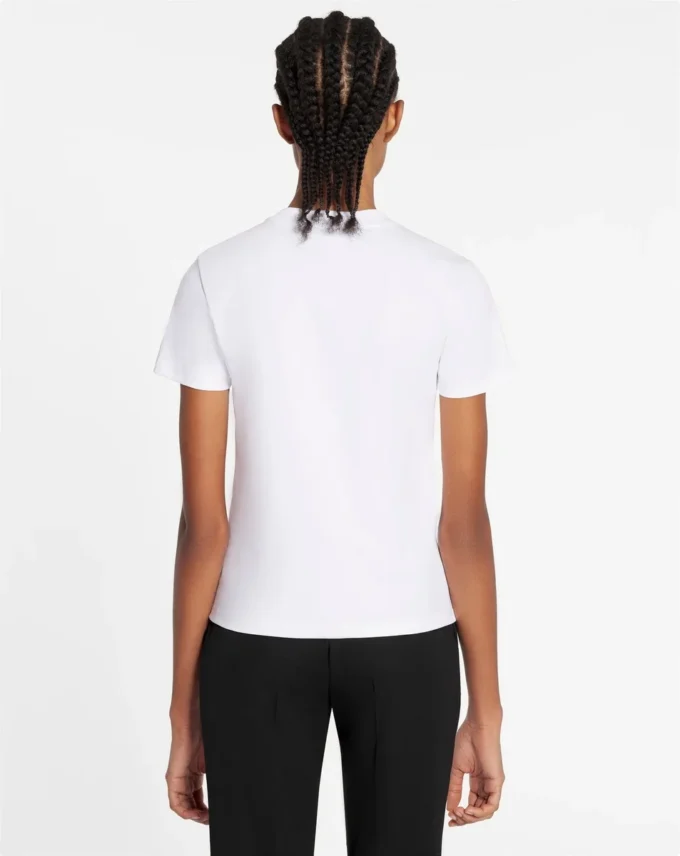 Classic Fit Lanvin Embroidered T-Shirt
