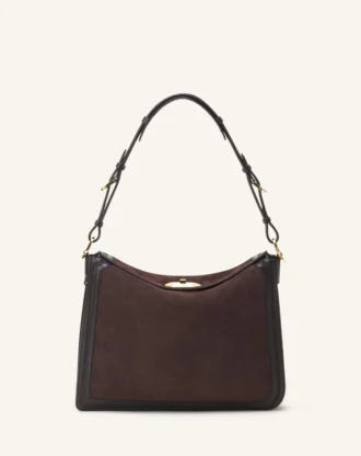 Compagnon Asymmetrical Bag in Suede