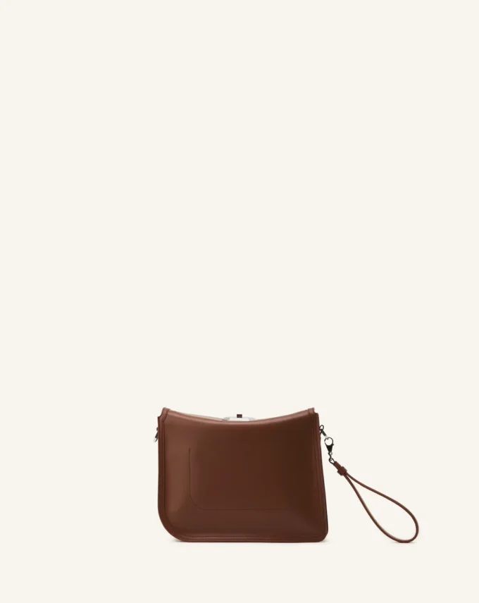 Compagnon Asymmetrical Leather Clutch Bag Compagnon Asymmetrical Leather Clutch Bag