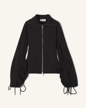 Cotton Fleece Adn Cashmere Jacket