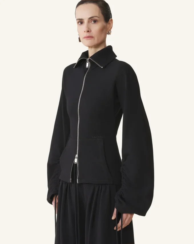 Cotton Fleece Adn Cashmere Jacket