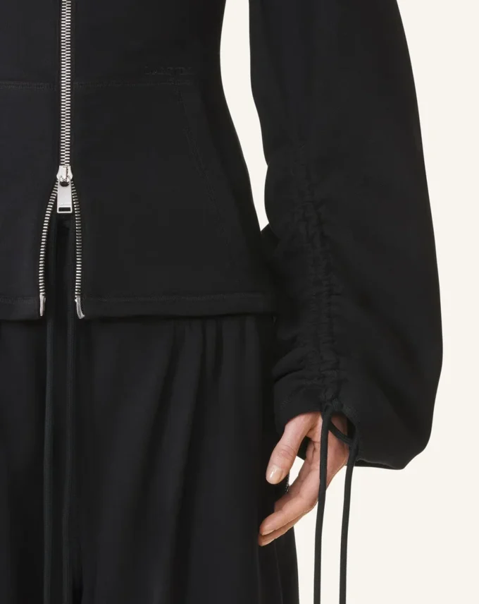 Cotton Fleece Adn Cashmere Jacket