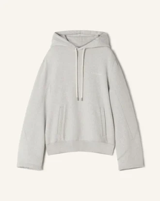 Cotton Fleece and Cashmere Hoodie