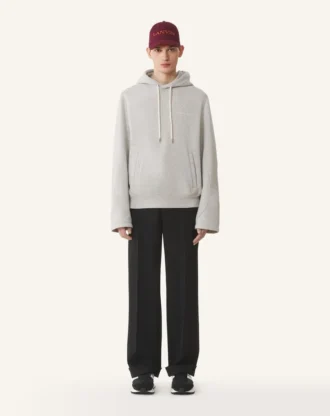 Cotton Fleece and Cashmere Hoodie