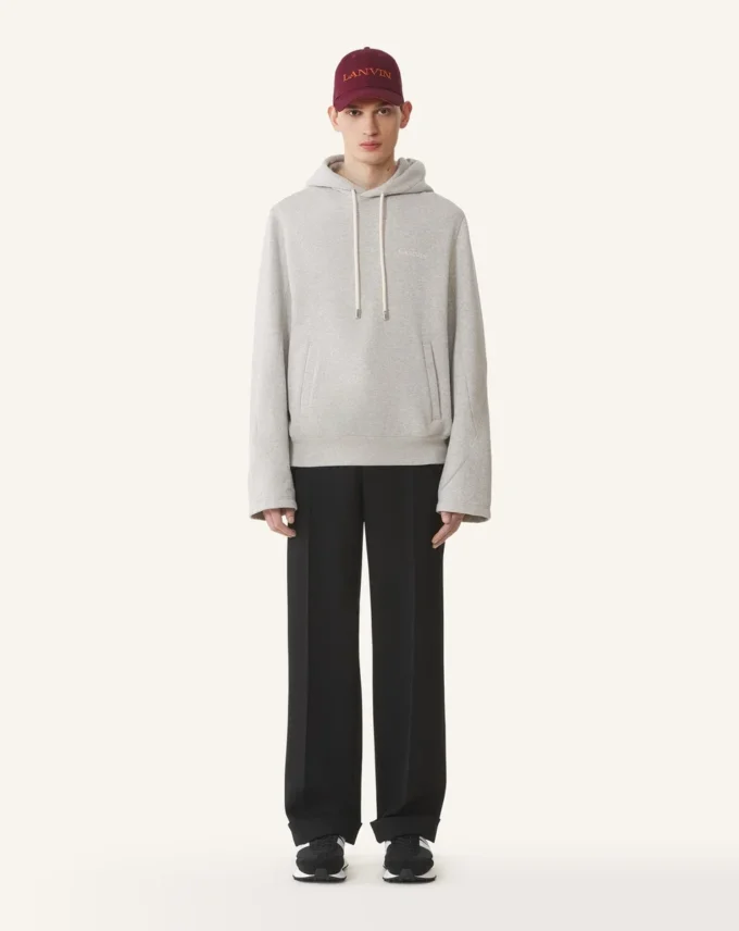 Cotton Fleece and Cashmere Hoodie Cotton Fleece and Cashmere Hoodie