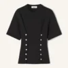 Cotton Fleece and Cashmere T-Shirt