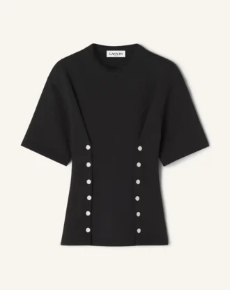 Cotton Fleece and Cashmere T-Shirt