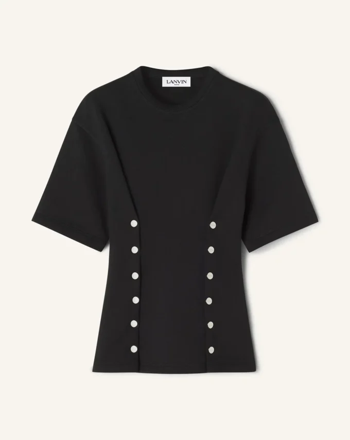Cotton Fleece and Cashmere T-Shirt