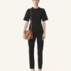 Cotton Fleece and Cashmere T-Shirt