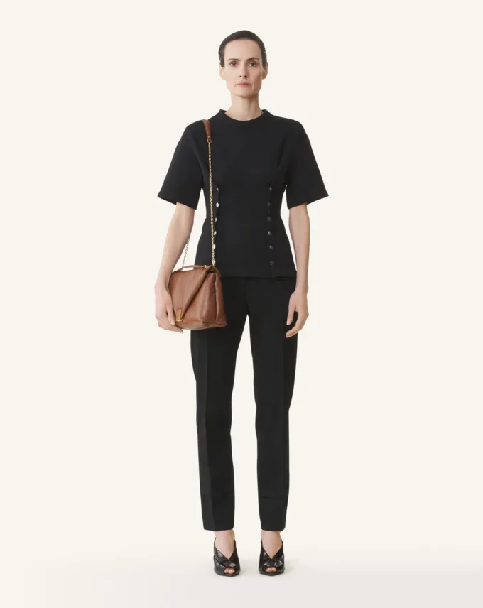 Cotton Fleece and Cashmere T-Shirt