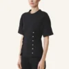 Cotton Fleece and Cashmere T-Shirt
