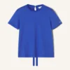 Cotton T-Shirt with Ribbon Detail