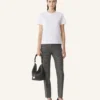Cotton T-Shirt with Ribbon Detail