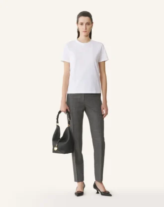 Cotton T-Shirt with Ribbon Detail