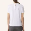 Cotton T-Shirt with Ribbon Detail