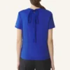 Cotton T-Shirt with Ribbon Detail