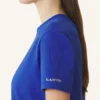 Cotton T-Shirt with Ribbon Detail