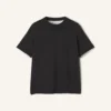 Cotton T-Shirt with Silk Detail Cotton T-Shirt with Silk Detail
