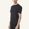 Cotton T-Shirt with Silk Detail Cotton T-Shirt with Silk Detail