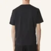 Cotton T-Shirt with Silk Detail Cotton T-Shirt with Silk Detail