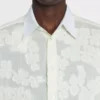 Cotton Voile Shirt with Cut-Outs Cotton Voile Shirt with Cut-Outs