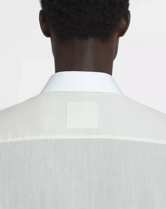 Cotton Voile Shirt with Cut-Outs Cotton Voile Shirt with Cut-Outs