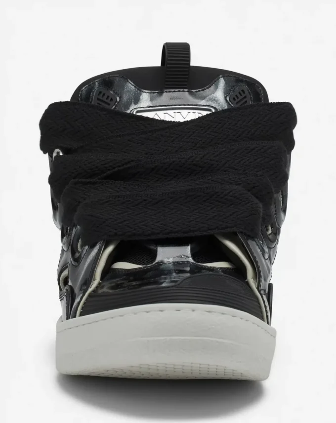 Curb Leather Sneakers with Sparkles Curb Leather Sneakers with Sparkles