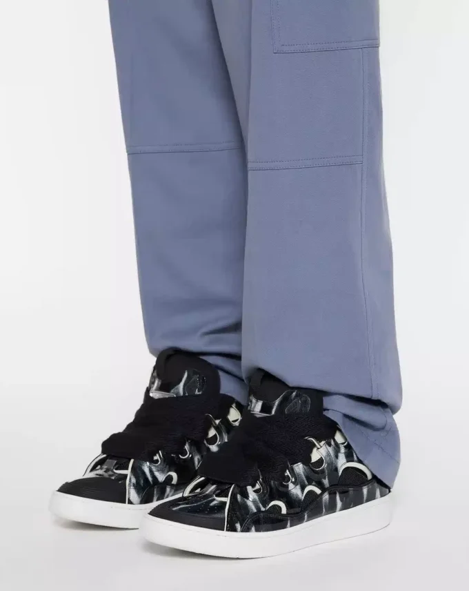 Curb Leather Sneakers with Sparkles Curb Leather Sneakers with Sparkles