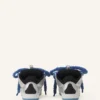 Curb Metallic Leather Sneakers with Mesh Laces Curb Metallic Leather Sneakers with Mesh Laces