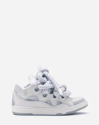 Curb Sneakers in Leather with Snake Laces