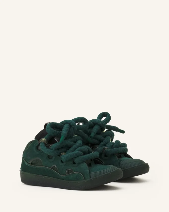 Curb Sneakers in Leather with Snake Laces Curb Sneakers in Leather with Snake Laces