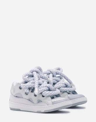 Curb Sneakers in Leather with Snake Laces