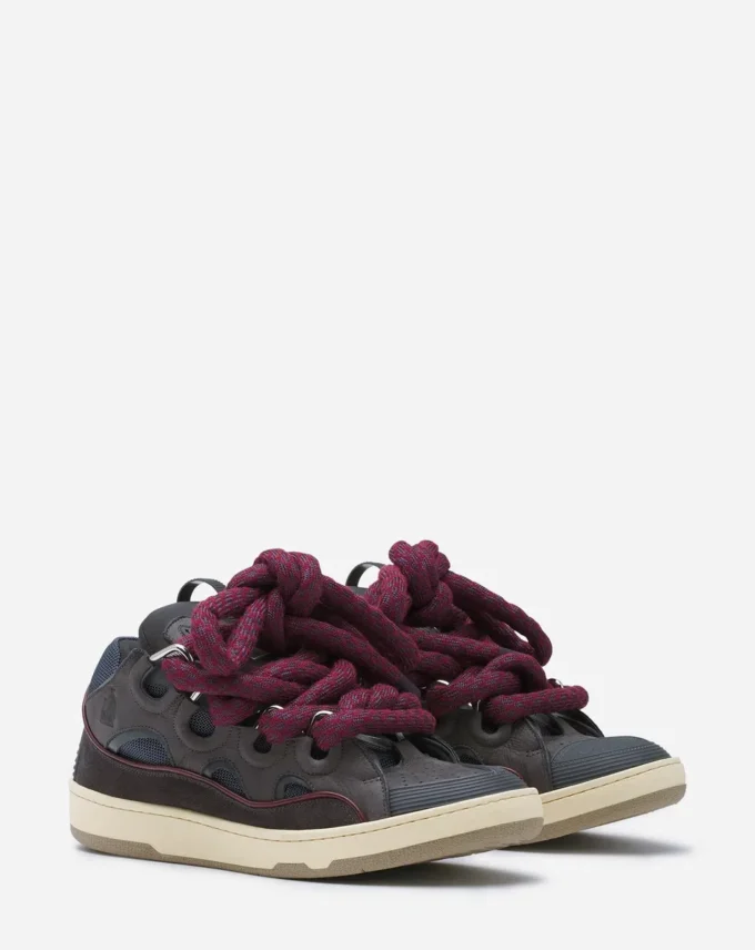 Curb Sneakers in Leather with Snake Laces Curb Sneakers in Leather with Snake Laces