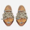 Curb Sneakers in Leather with Snake Laces
